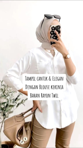 Kemeja Rayon Oversized / Kemeja katun rayon / Kemeja Kantor / Blouse Wanita / Kemeja Murah/atasan wanita terbaru/ blouse wanita import/blus wanita