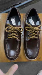 รองเท้าผู้ชายหนังแท้ 100% Red Wing ใส่นุ่มสบายเท้าพื้นเย็บทั้งคู่ 525 รองเท้าหนังแท้ Red Wings - Lazada