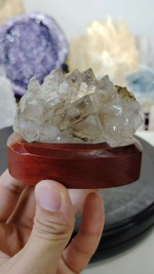 Natural Brazil Collection Elestial Skeletal Smoky Quartz Crystal Ornament SK15