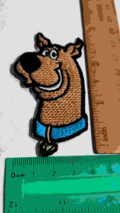 Scooby iron on embroidery patch