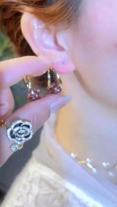 (Bebas beli 2 dapat bonus) H-Girl888 COD A10 Anting Zircon pesta cakep titanium wanita Korea