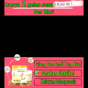 OVISURE GOLD MILK Asli 100% Original (12 saset) 1 Box SUSU OBAT TULANG DAN SENDI YG SEHAT 100% DIMFOR USA