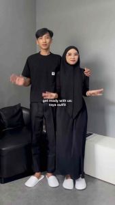ATALETHA COUPLE TENUN BLACK-DRESS TENUN - KEMEJA TENUN -BAJU TENUN ETHNIC