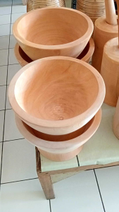 LESUNGDULANG KAYU alat penumbuk adonan/lumpang besar+tumbukan/alu