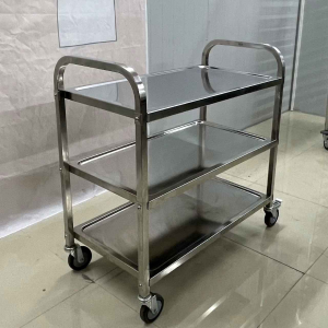 3 Tier Stainless Steel Trolley Cart troli 不锈钢三层手推车