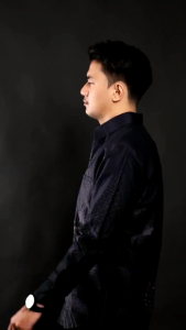 Kemeja Batik Pria Lengan Panjang Baju Batik Cowok Formal Casual Slim fit Laskala Azmil Batik Terbaru