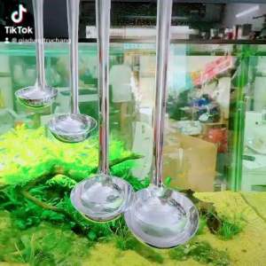 Vá Múc Canh Cán Dài bằng inox 304 Có Móc Treo đủ size- Vá múc nước lèo inox đủ size