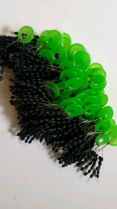 Stopper Pancing Isi 100 Pcs Warna Hitam Tanpa Kemasan