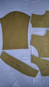 Pola Instan Baju Blazer Crop