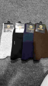 Kaos Kaki Pria Panjang Motif Kerja Kantor Spandex PE