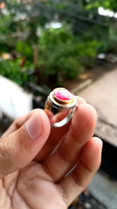 Cincin Batu Merah Siam Bangkok cutting Elegan