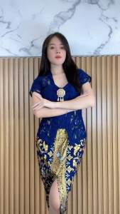 SET KEBAYA SOFIA STRETCH PENDEK LENGAN LILIT DI SIKU LEMBUT DAN NYAMAN DI PAKAI