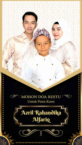 Undangan Khitan Dan Aqiqah Desain Eksklusif | 50 Pcs | Bonus Video Undangan Plastik Label dan Thanks Card