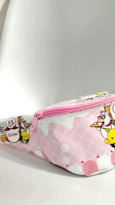 Paket 2in1 Tas Waist bag Plus Topi Anak Karakter Lucu