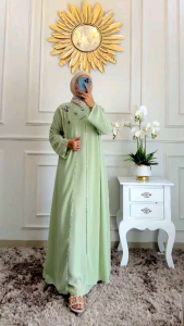 Kaftan murah Aisyah full furing kaftan lebaran gamis abaya kaftan murah model terbaru kaftan kondangan kaftan putih kaftan hari raya