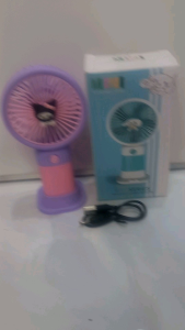 Kipas Angin Mini Karakter USB Kipas Angin Tangan Stand Portable