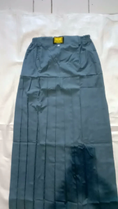 seragam sekolah SMA rok panjang turun pinggang abu abu