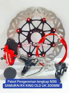 Paket Pengereman lengkap NSN SAMURAI RX KING OLD UK.300MM