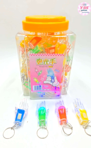 60pcs HAND KEYCHAIN TOY WITH LIGHT/loot bag fillers/paninda/giveaways/party favors.