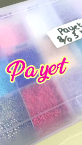Payet pasir doff & bening ukuran 8/0 kemasan 20gram