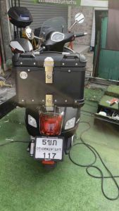 45L ปิ๊ปอลูมิเนียม กล่องท้ายอลูมิเนียม ทรง LOBOO พร้อมเครื่องมือ ฟรี! อินเนอร์ & เบาะพิง Aluminum BOX