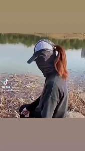 Mũ Chống Nắng Kèm Khẩu Trang Các Môn Thể Thao Ngoài Trờ Chất Liệu Vải Dai Thoáng Mát Nhanh Khô