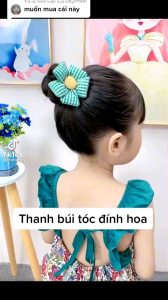 [CHOBÉ] THANH KẼM BỚI TÓC ĐÍNH HOA NHIỀU MÀU SẮC