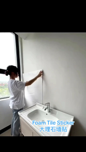 Wallpaper dinding marmer premium isi 10 anti air tahan panas dan anti gores