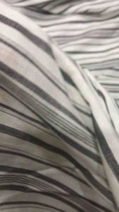 Vải kate xô sọc ngang màu xám mỏng nhẹ (khổ 1m4)may đầm váyáo kiểuáo sơ mi thời trang