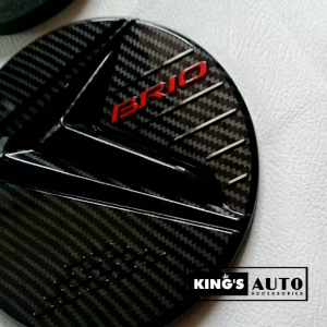 Kings - Tank Cover Tutup Tangki Bensin Honda Brio Carbon Glossy Tank Cover