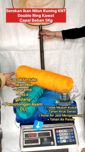 SAIR IKAN/SEROKAN SESER IKAN BAHAN NILON KUNING UKURAN JUMBO (TAHAN AIR PANAS/LENTUR/TAHAM LAMA)