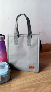 JTF Lunch bag/food bag/tas bekal makan siang sekolah/kuliah/kerja/traveling/tas thermal aluminium foil tas souvenir