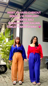 Goddess Bali | Molly Loose Pants Celana Kulot Wanita Big Size | Celana Kerja Wanita