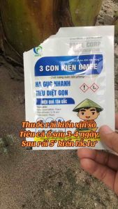 Chế phẩm diệt côn trùng 3 CON KIẾN BMFE (gói 20gr)| HẠ GỤC NHANH TIÊU DIỆT GỌN HIỆU QUẢ TẬN GỐC | diệt muỗi ruồi rệp giường kiến