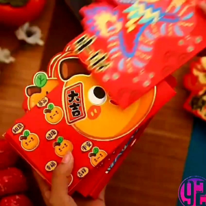Angpao Horizontal 3D Angpau Tebal 3 Dimensi Hongbao Lunar Amplop Tebal New Year