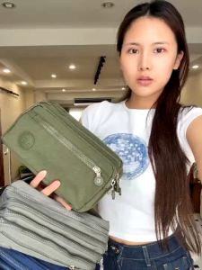 Lingky กระเป๋าคาดเอว ผ้าร่มขนาดยาว 9 นิ้ว มีช่องซิปมากถึง 6 ซิป ปรับสายคาดสั้นยาวได้ เหมาะใช้งานทุกรูปแบบ