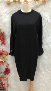 Đầm Tay Xếp Ly Phối Hạt Xinh 2 hand Hàn Quốc - hiệu D.E.S.T.I.J.L- Free Size