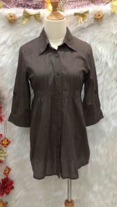 Áo Sơ Mi Phom Dài 2 hand Nhật-hiệu O.F.U.O.N-Size S(#A115)