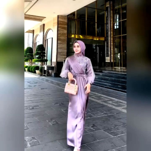 Dress Mewah Adeeva Gamis Pesta Bridesmaid Kondangan Lebaran Lamaran Premium Terbaru