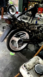 KNALPOT SUZUKI SATRIA STANDAR RACING MODEL AHM SUARA SUPER GARING