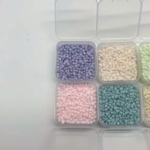 25 Gram Manik Pasir Jepang Warna Doff / Doff Metalik Mote Pasir 6/0 dan 8/0