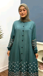 Pakaian wanita/Gamis klok A/ Batik Pekalongan bahan Twil ori