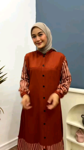 Gamis klok A/ batik cap malaman/Batik Pekalongan/ pakaianwanita Bahan ori