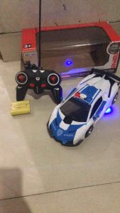 Mainan Mobil Remot Anak Jadi Robot Batere Cas