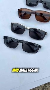 TERLARIS KACAMATA POL1CE LENSA POLARIZED BLUERAY Eyewear Sunglasses frame Besi tangkai fiber