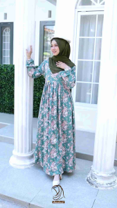 KAIFA DRES #1 & #2 - GAMIS VISCOSE MOTIF KEKINIAN UNTUK HANGOUT MOTIF BY ANNAIRA.ID