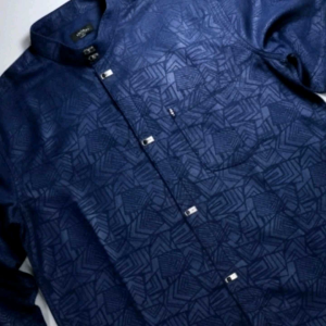 Baju Muslim Pria Koko Lengan Panjang Motif Embos Modern