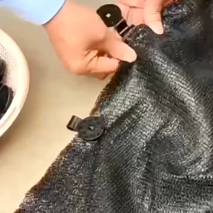 Klip jepitan jaring Greenhouse Klip net bulat hitam 72cm pengikat paranet