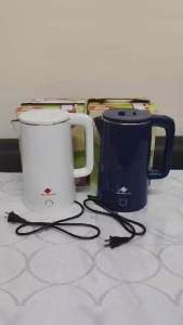 Micromatic Electric Kettle 1.8L Blue and White with Dry Boiling Protection System MCK-1824