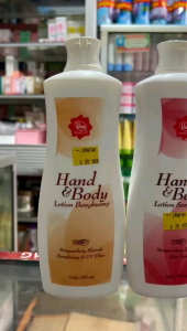 Viva Hand & Body Lotion 550ml Varian Bengkoang Aloevera dan Moisturizer  Handbody Pelembab dan Pencerah Kulit Badan